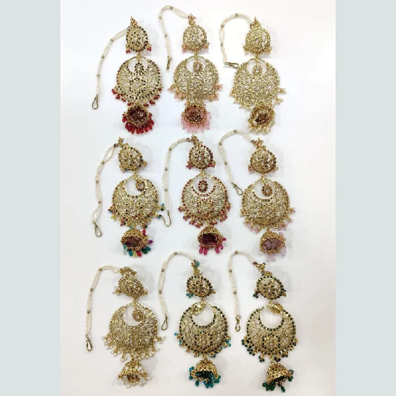 women’s antique earrings-Kavita Art Gold Plated Dangler Earrings (1 Piece Only)