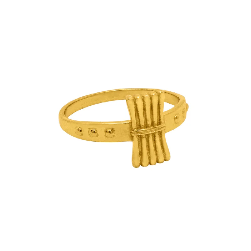 women’s minimalist rings-Harvest Ring in Gold