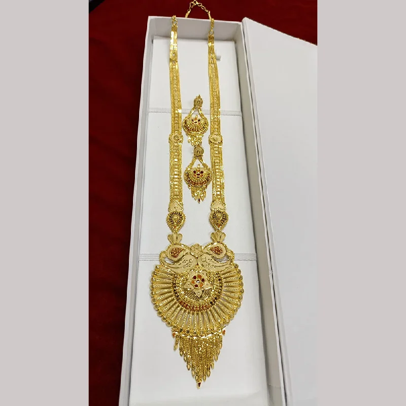 women’s drop necklaces-Pari Art Jewellery Forming Long Necklace Set