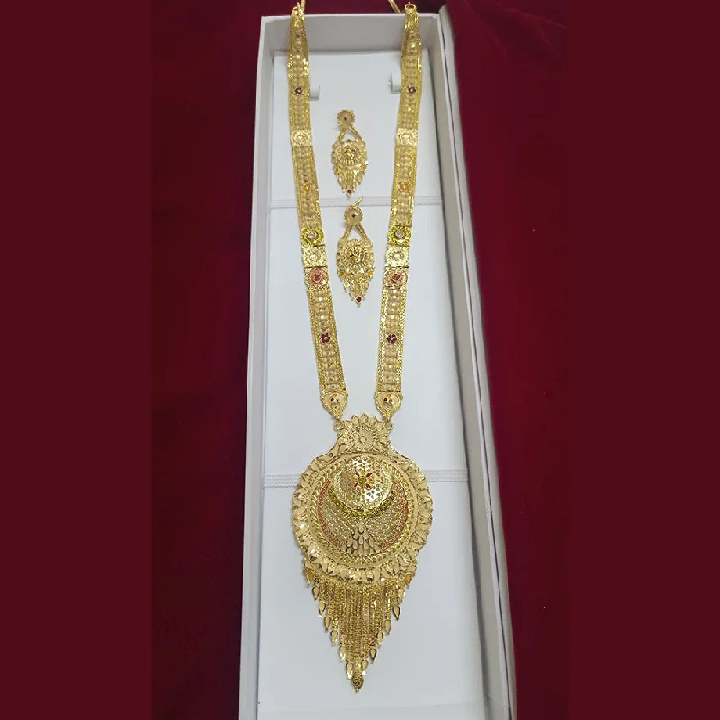 women’s layered necklaces-Pari Art Jewellery Forming Long Necklace Set