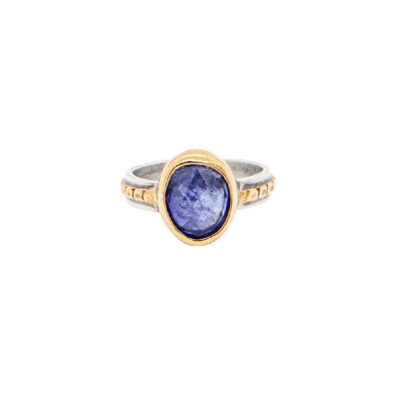 women’s wedding rings-Sacred Sapphire Ring in Blue Sapphire