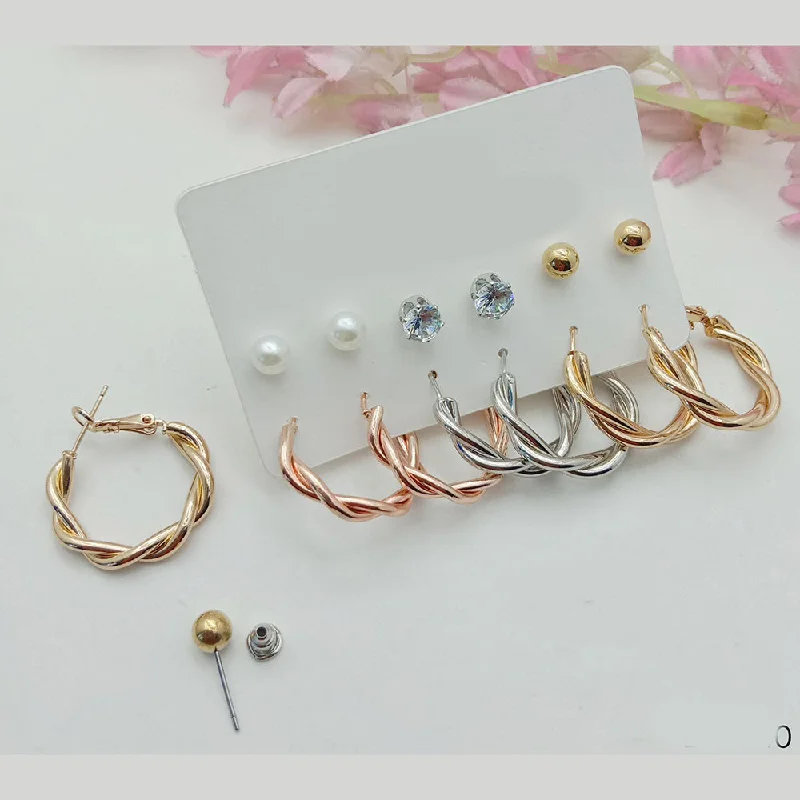 women’s adjustable hoop earrings-SP Jewellery Hoop Earrings Combo