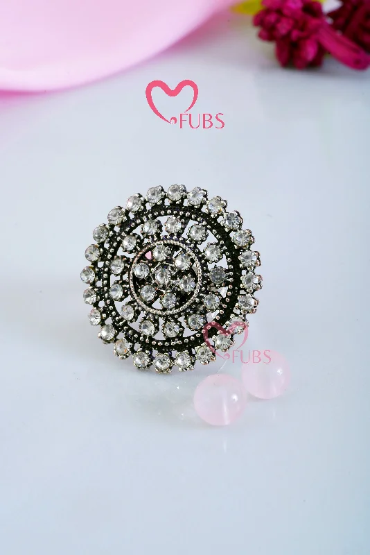 women’s chic rings-Glamour Gemstone Ring