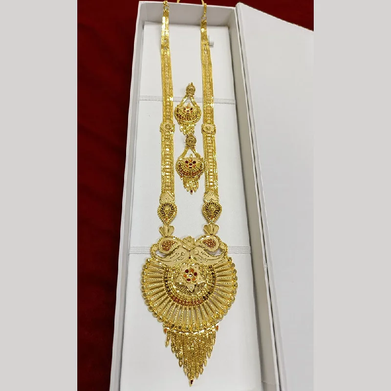 women’s layered necklaces-Pari Art Jewellery Forming Long Necklace Set