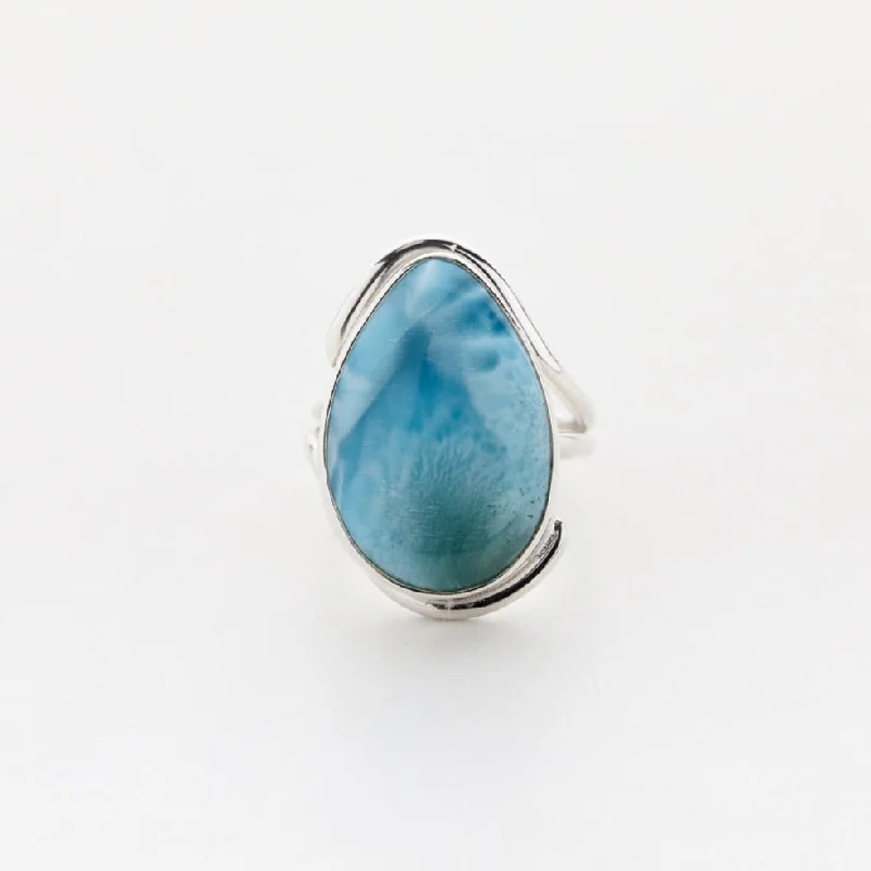 women’s delicate rings-Larimar Ring Namsen