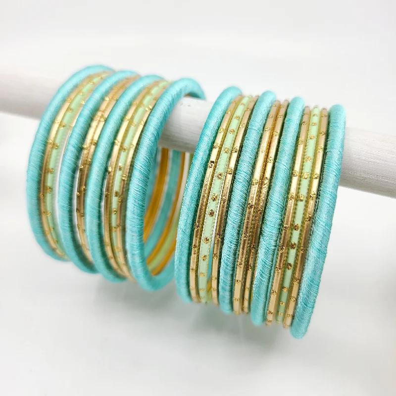 women’s matching bracelets-Reshma Bangle Set