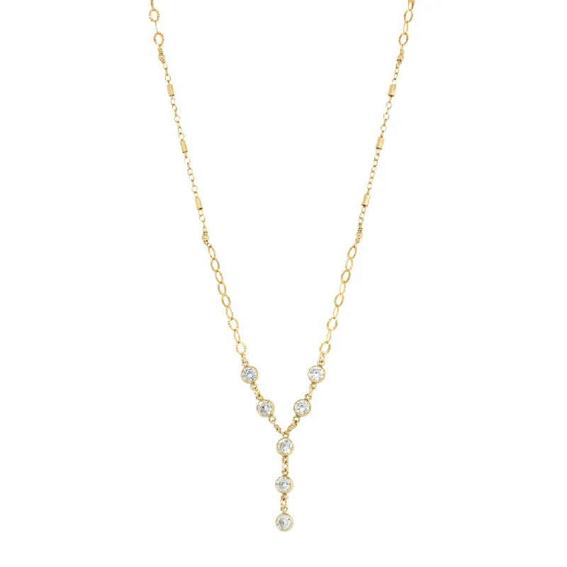 women’s long chain necklaces-Newport Lariat Necklace