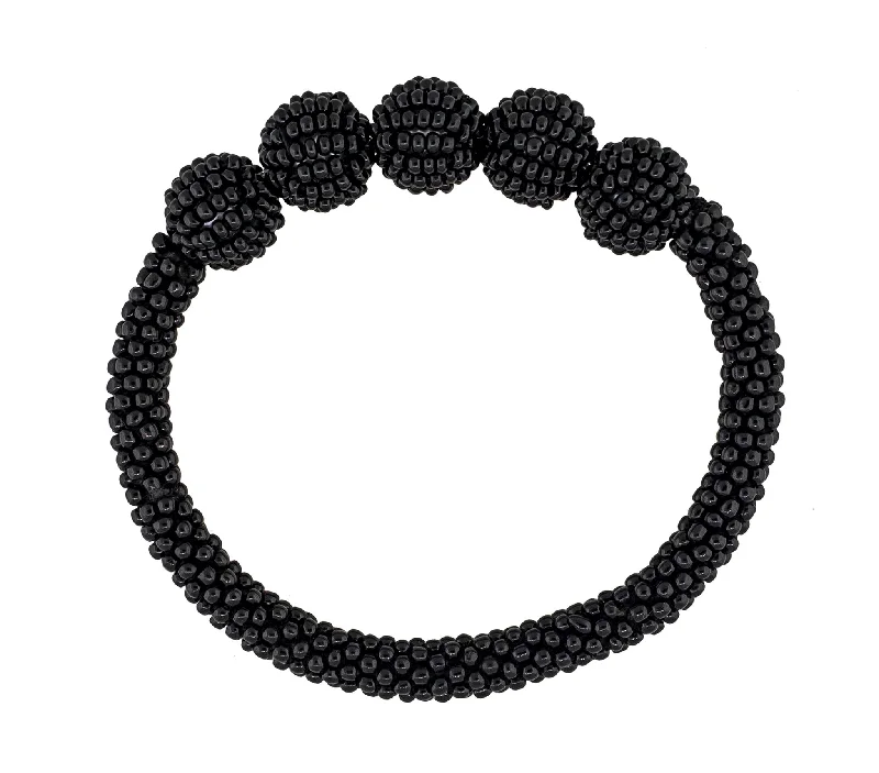 women’s infinity bracelets-Roll-On® Globe <br> Black