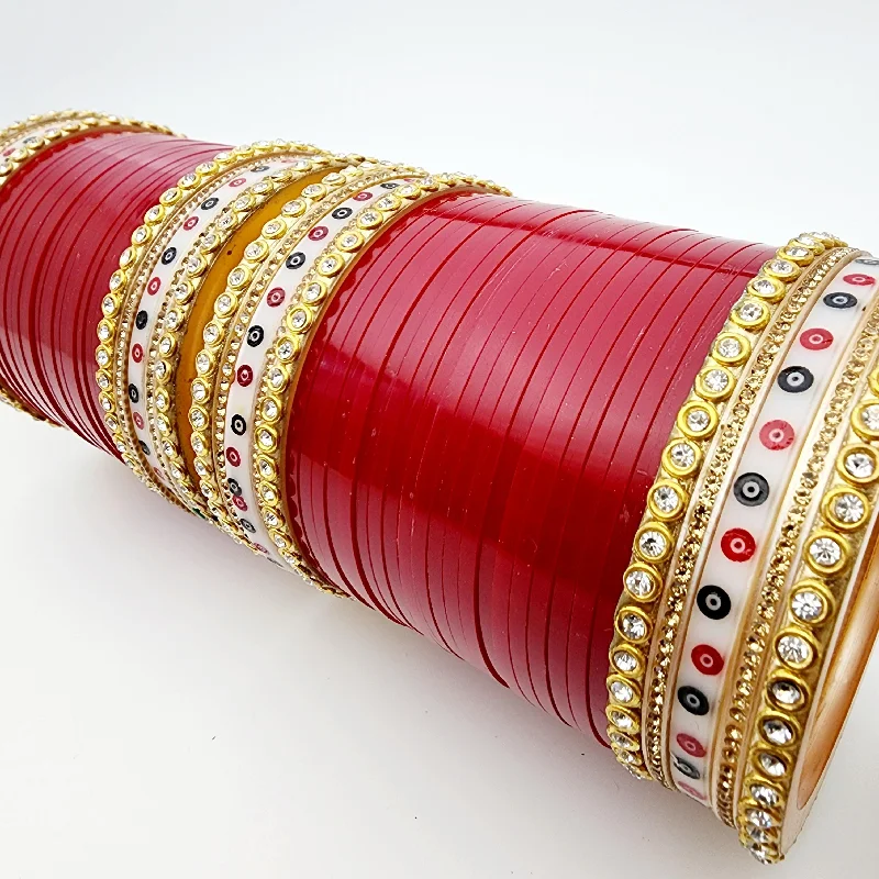 women’s floral bangles-Alara Bridal Bangle Set