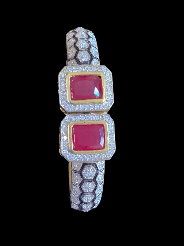 women’s cuff bracelets-B52 Victorian kada (RUBY  )(READY TO SHIP )