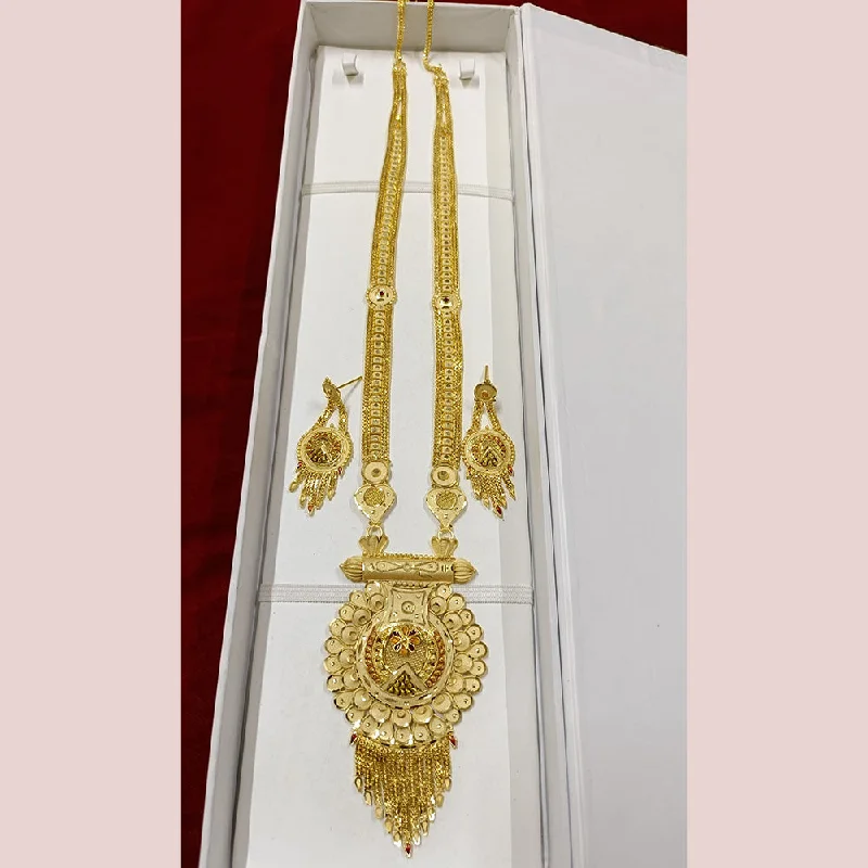 women’s flower necklaces-Pari Art Jewellery Forming Long Necklace Set