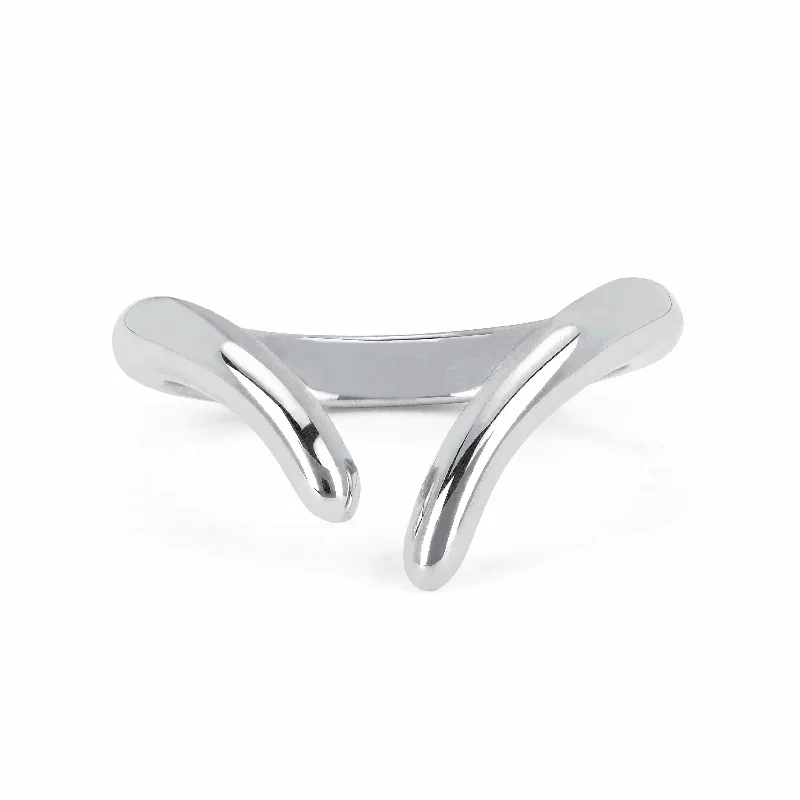 women’s elegant rings-Men's Solid Tusk Ring