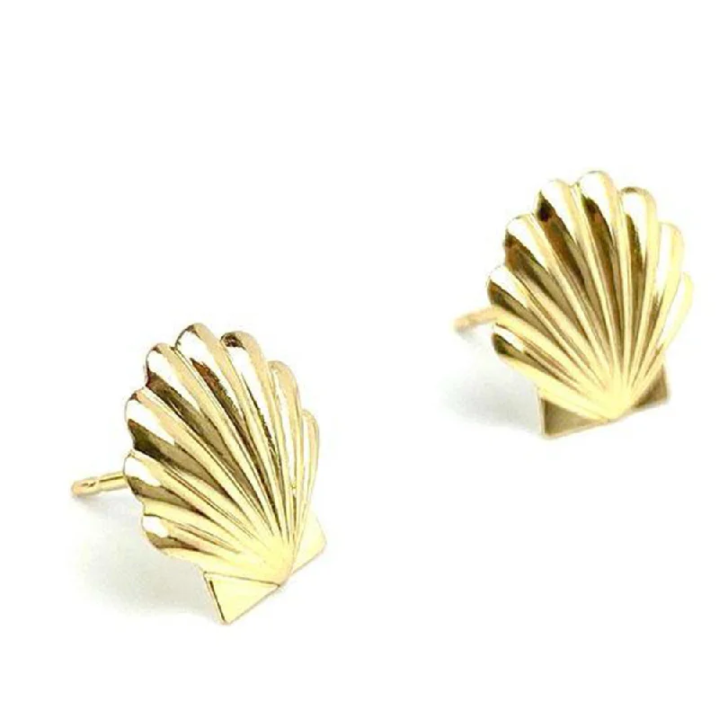 women’s gold stud earrings-Manath Jewels Gold Plated Matte Finish Korean Style Stud Earrings