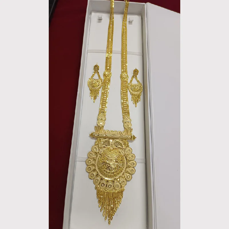 women’s rose pendant necklaces-Pari Art Jewellery Forming Long Necklace Set