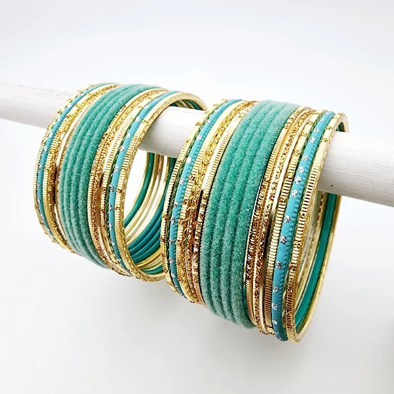 women’s opal bracelets-Lori Bangle Set