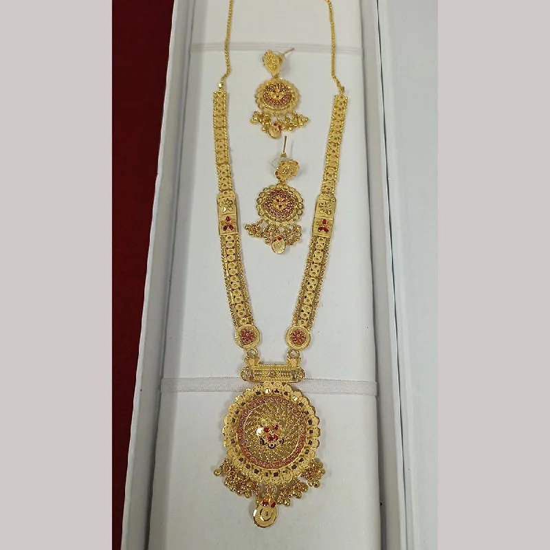 women’s designer pendant necklaces-Pari Art Jewellery Forming Long Necklace Set