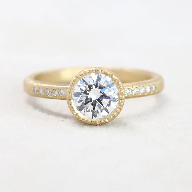 women’s bridal engagement rings-1.04ct Lab Grown diamond ring