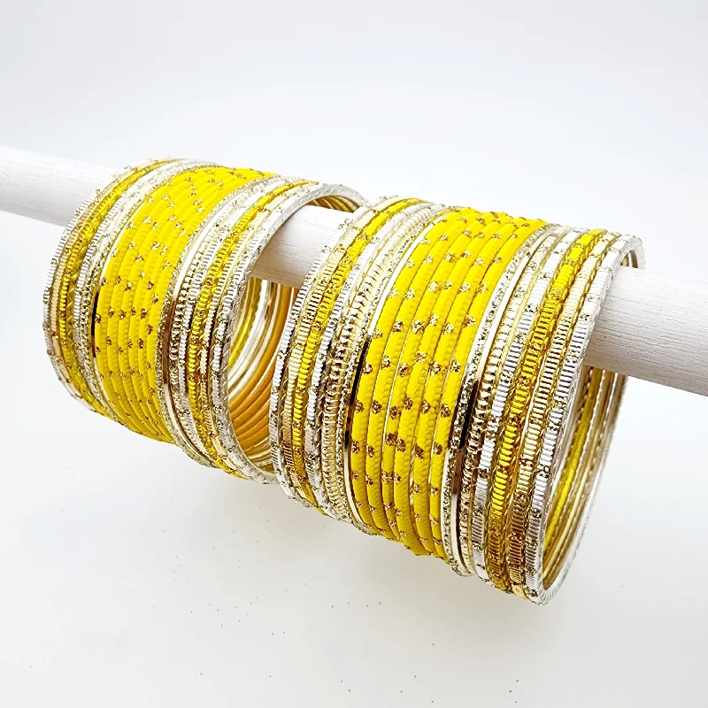 women’s woven bracelets-Lilly Bangle Set