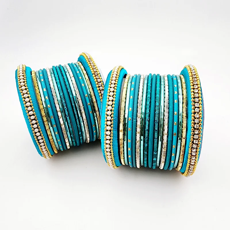 women’s braided bangles-Lara Bangle Set