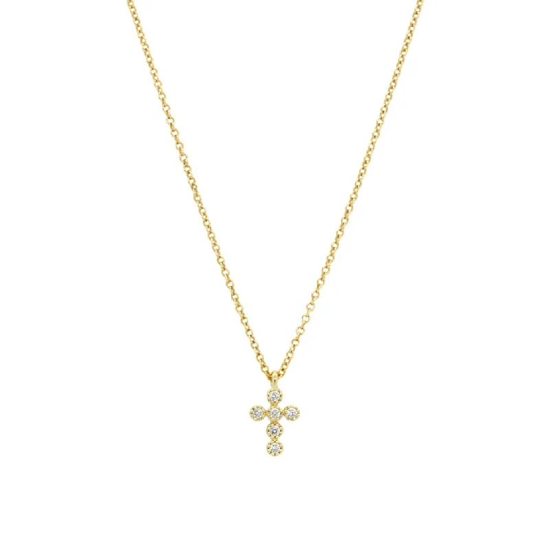 women’s designer pendant necklaces-Dainty Cross Necklace