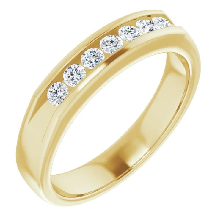 women’s mixed metal engagement rings-14K Yellow 3/8 CTW Natural Diamond Ring