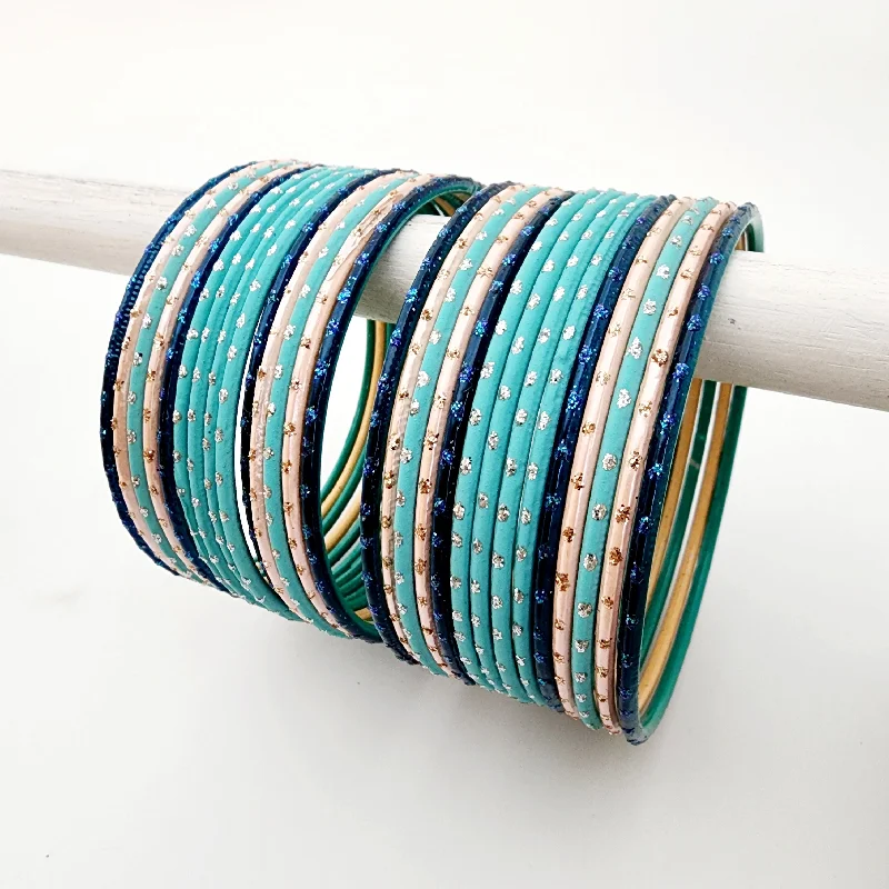 women’s turquoise bracelets-Gwen Bangle Set