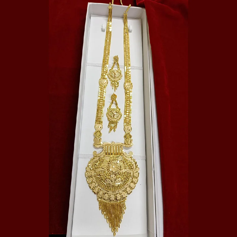 women’s flower necklaces-Pari Art Jewellery Forming Long Necklace Set