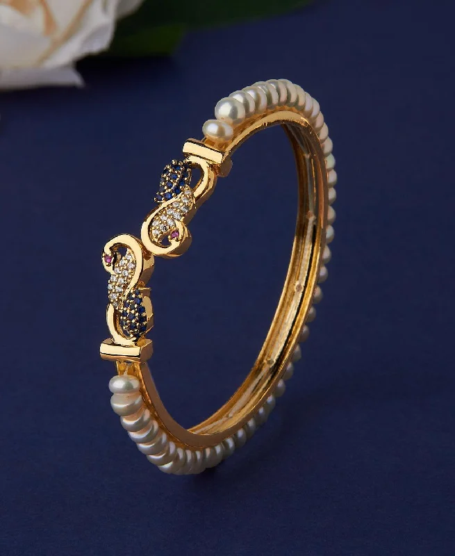 women’s colorful bangles-Beautiful and Classy Pearl Bangle