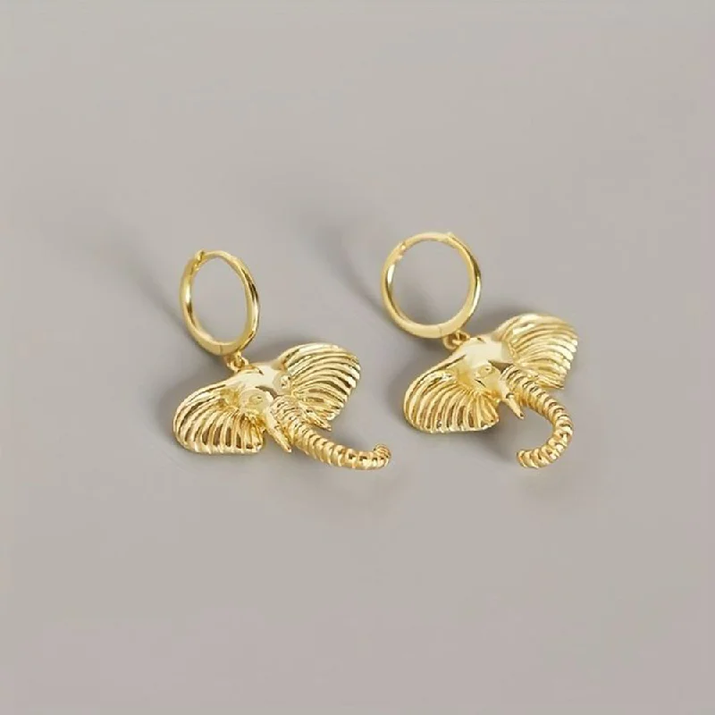 women’s zirconia earrings-Manath Jewels Gold Plated Matte Finish Korean Style Stud Earrings