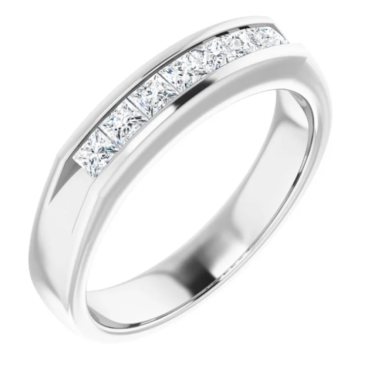 women’s gold-plated engagement rings-Platinum 3/4 CTW Natural Diamond Ring