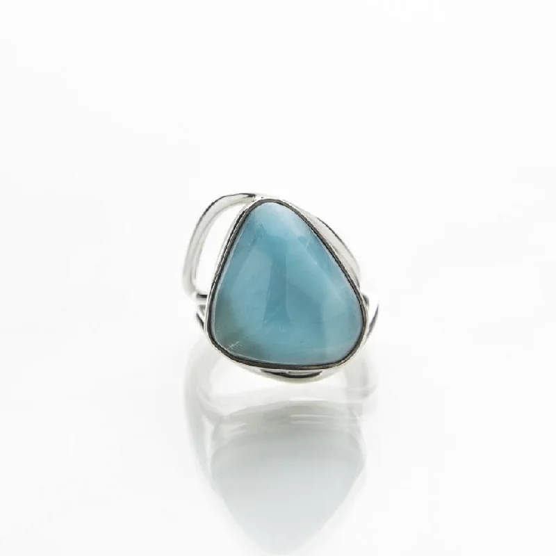 women’s promise ring designs-Larimar Ring, Kain