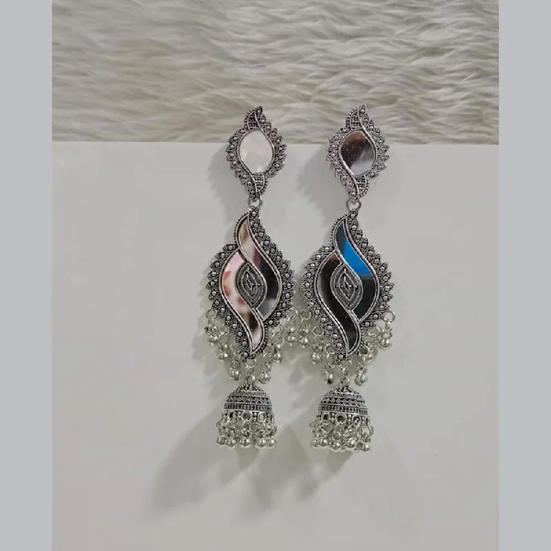 women’s bold earrings-Pooja Bangles Oxidised Plated Dangler Earrings