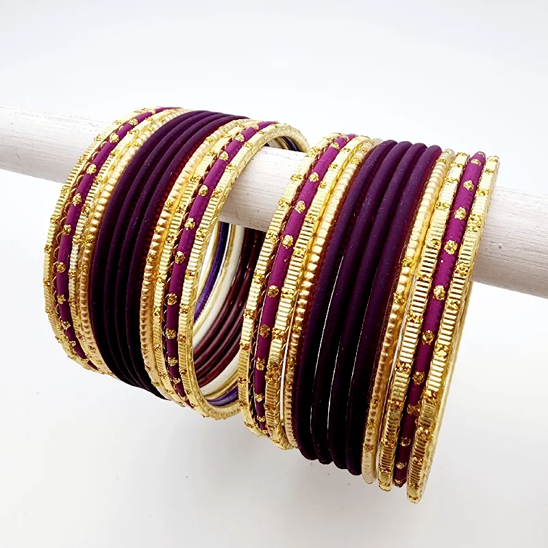 women’s gold-plated bracelets-Ora Bangle Set