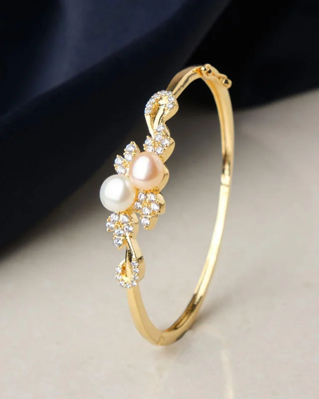 women’s exclusive bangles-Grape Vine Pearl Bangle