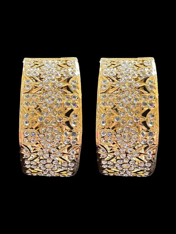 women’s cuff bracelets-B161 Gold plated hyderabadi bangles ( READY TO SHIP )