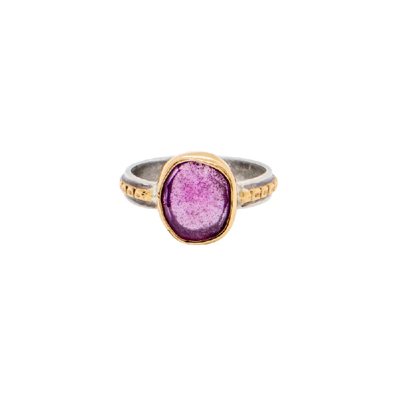 women’s wedding bands-Sacred Sapphire Ring in Pink Sapphire