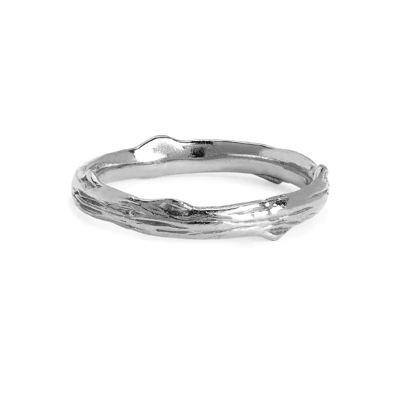 women’s adjustable gemstone rings-Men's Rose Thorn Solid Band | Ready to Ship