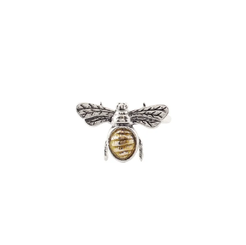 women’s yellow gold rings-Sweet Bee Ring