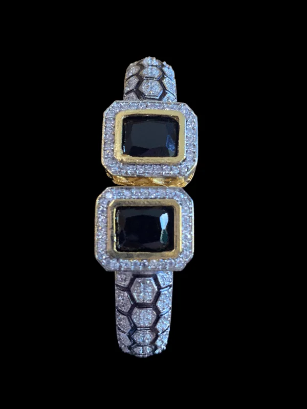 women’s cuff bracelets-B51 Victorian kada (black) (READY TO SHIP )