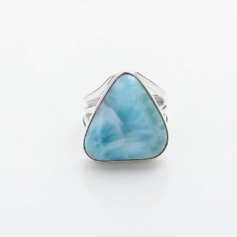 women’s yellow gold rings-Larimar Ring Darlyn