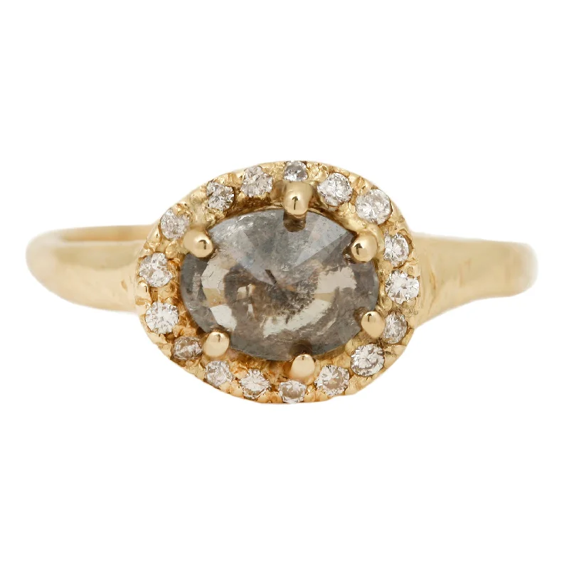 women’s high-end engagement rings-Paradise Desert Rustic Diamond Ring