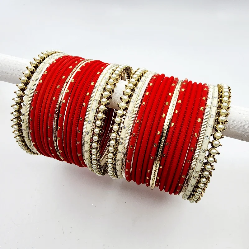 women’s friendship bracelets-Samina Bangle Set