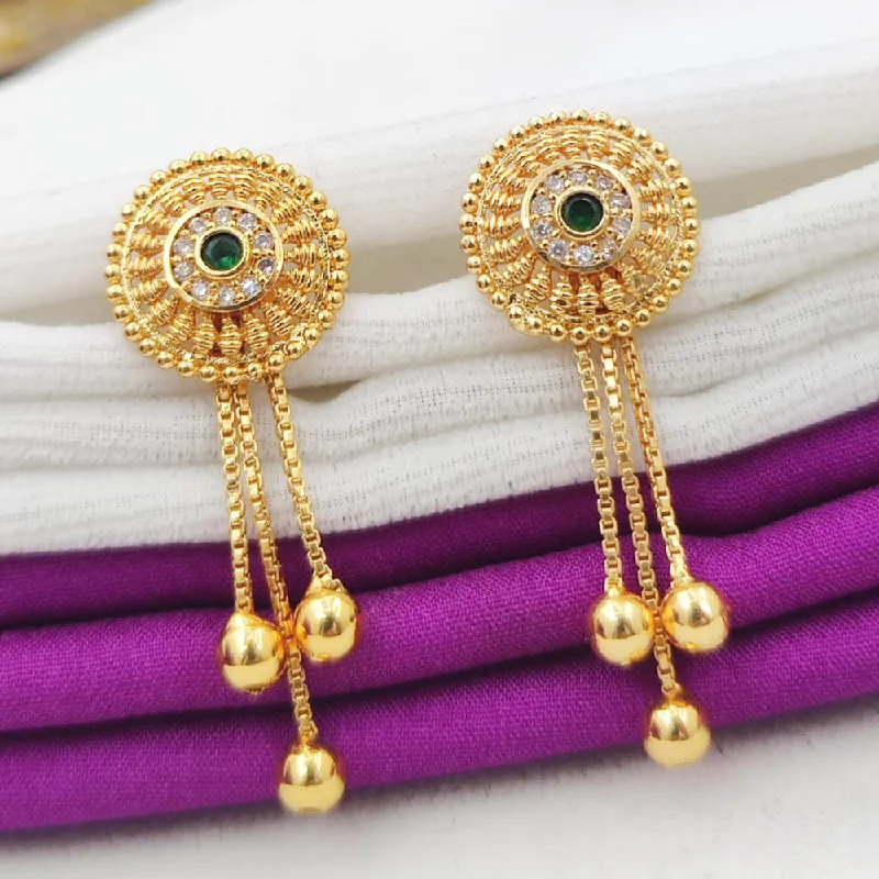 women’s hoop earrings with diamonds-Fancyla Gold Plated Dangler Earrings