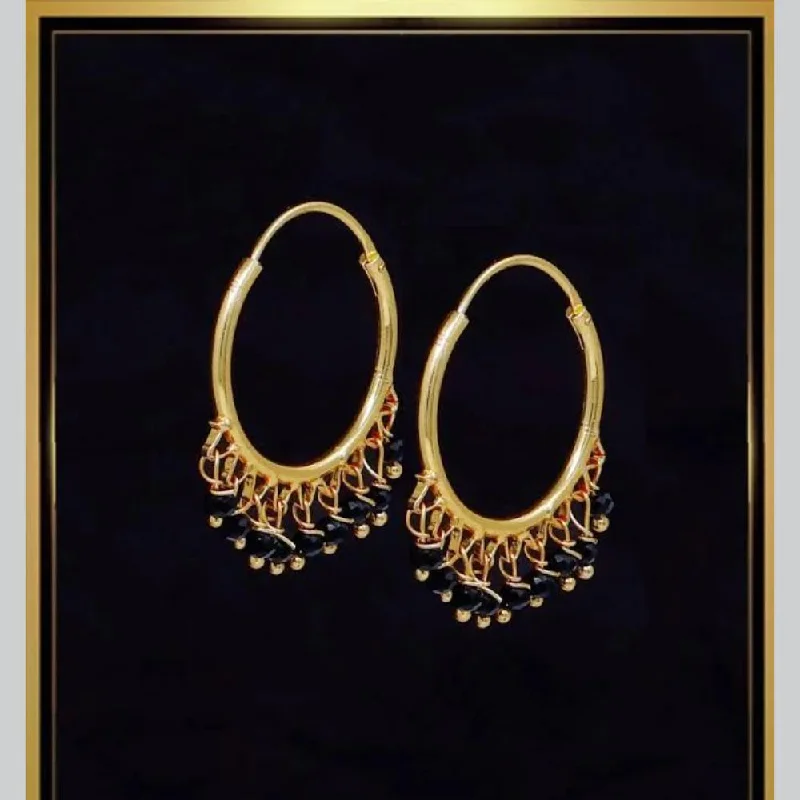 women’s engraved earrings-Shree Chamunda Jewellers Gold Plated Pearls Earrings