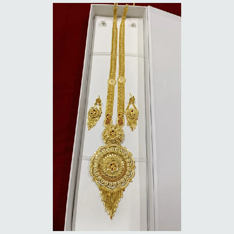 women’s flower necklaces-Pari Art Jewellery Forming Long Necklace Set