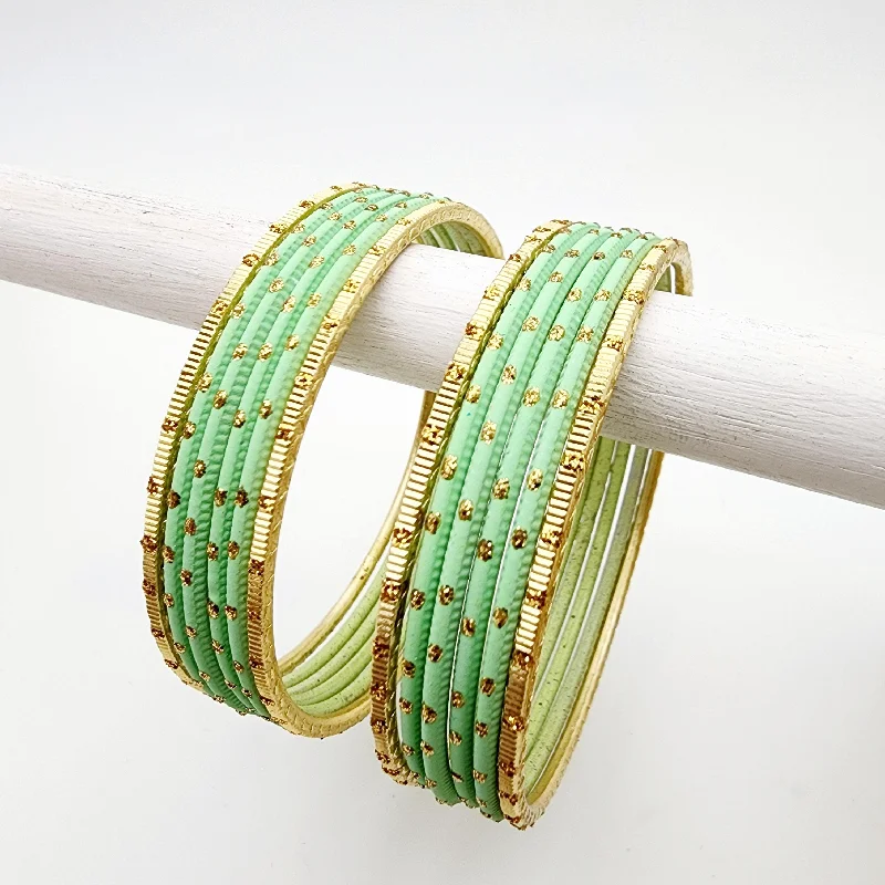 women’s thick gold bracelets-Avalynn Bangle Set