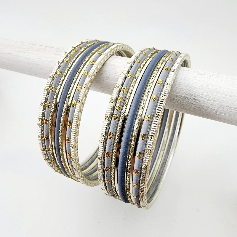 women’s gold bracelets-Marcel Bangle Set