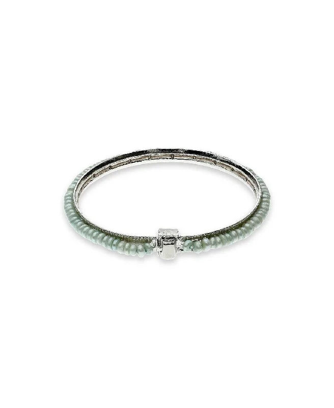 women’s friendship bracelets-Simple Dyed Pearl Bangle