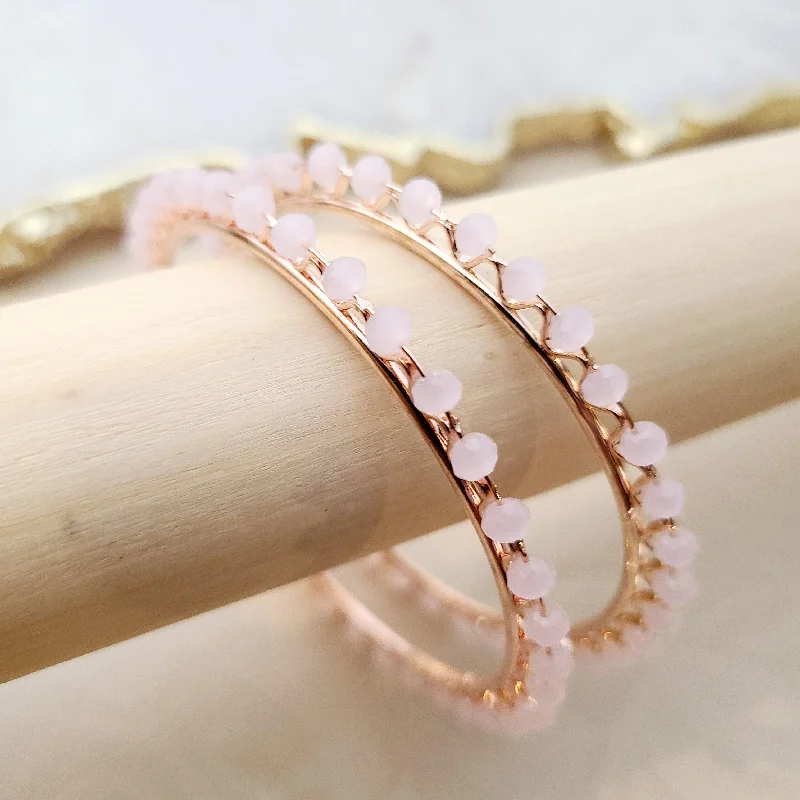 women’s vintage bracelets-Rayne - pink Bangles