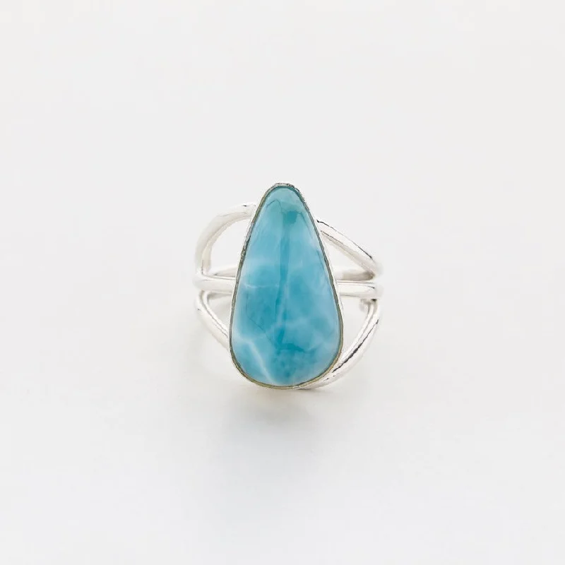 women’s star rings-Larimar Ring, Hayner